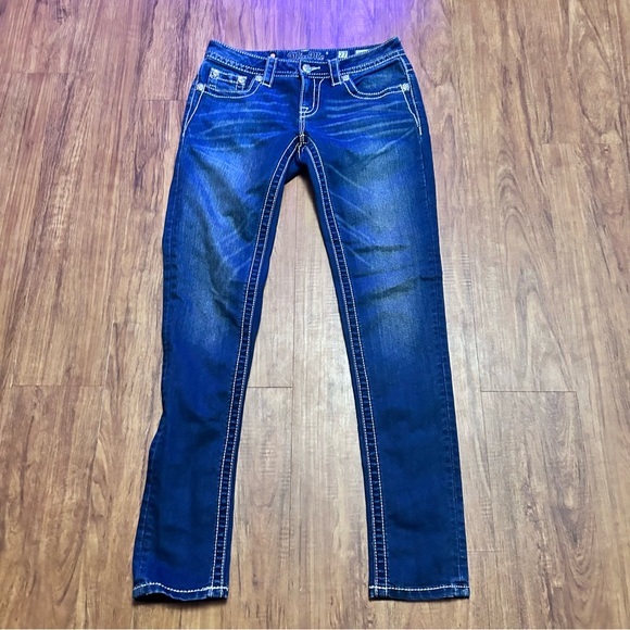 Women's Blue Jeans Miss Me Signature Rise Skinny 27 - Picture 1 of 8